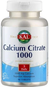 KAL Calciumcitrat 1000mg Tabletten, 90 Stück