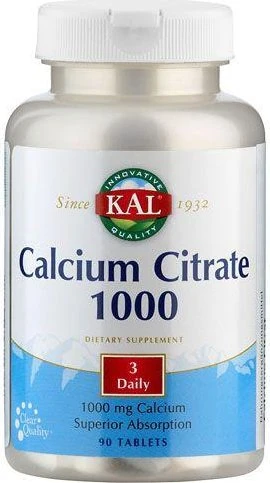 KAL Calciumcitrat 1000mg Tabletten, 90 Stück