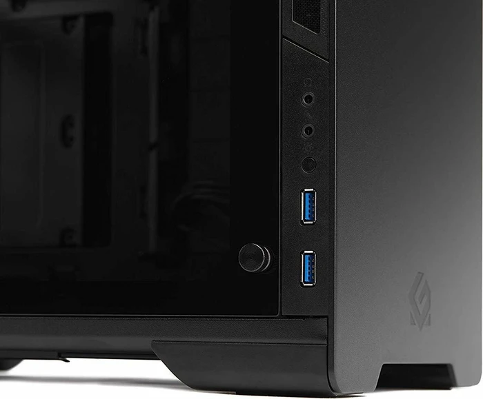 MetallicGear / MagniumGear Neo Mini schwarz, Glasfenster, Mini-ITX