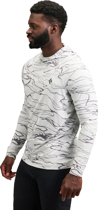 Black Diamond Alpenglow Hoody Funktionsshirt langarm relief/alloy/steel (Herren)