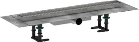 Hansgrohe RainDrain Compact Duschrinne, Komplett-Set, edelstahl gebürstet