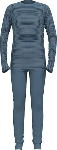 Odlo Active Warm Base Layer Set provincial blue/dark sapphire (Junior)