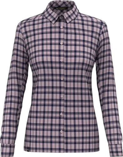 Salewa Fanes Flannel 5 Polarlite Hemd langarm zephyr/navy blazer (Damen)