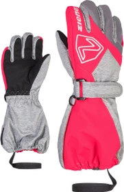 Ziener Lauro AS Skihandschuhe light melange/neon pink (Junior)