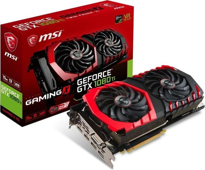 MSI GeForce GTX 1080 Ti Gaming X 11G, 11GB GDDR5X, DVI, 2x HDMI, 2x DP