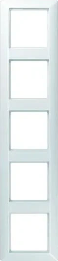 Jung Serie AS Rahmen Thermoplast 5-fach, alpinweiß