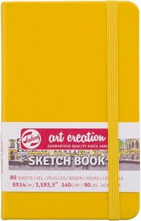 Royal Talens Skizzenbuch goldgelb, 90x140mm, glatt, 80 Blatt