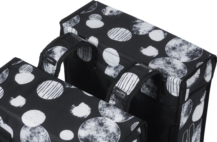 Basil Mara XL Doppeltasche Gepäcktasche schwarz/grau