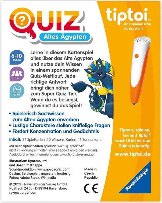 Ravensburger tiptoi Spiel: Quiz Ägypten