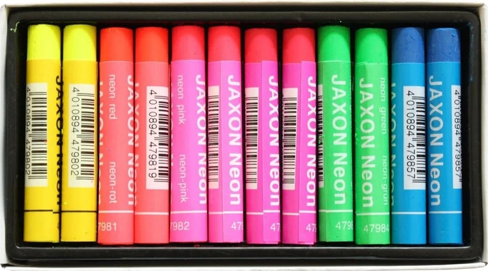 Jaxon Neon Ölpastellkreide, 6 Farben, 12er-Set