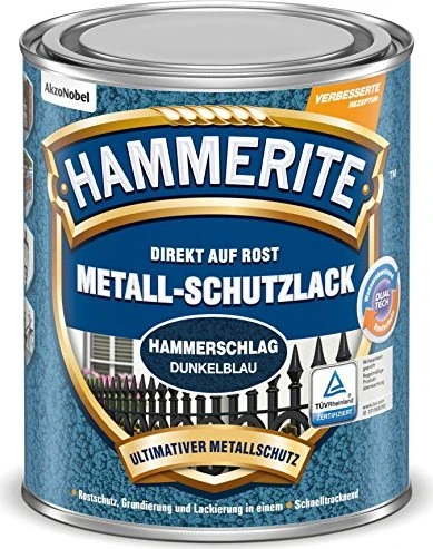 Hammerite Hammerschlag Metallschutz-Lack außen dunkelblau, 250ml
