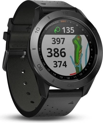 Garmin Approach S60 Leder GPS-Golfuhr schwarz