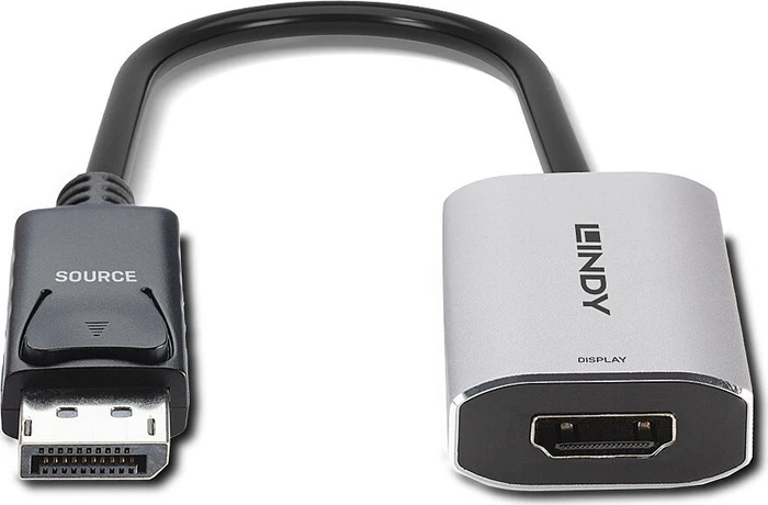 Lindy DisplayPort 1.4 Stecker auf HDMI 2.1 Buchse, Adapter