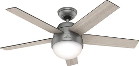Hunter Stile Deckenventilator silber matt