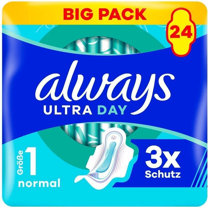 Always Ultra Day mit Flügeln Größe 1, 24 Stück