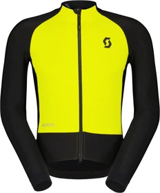 Scott RC Pro Warm Hybrid Trikot langarm black/sulphur yellow (Herren)