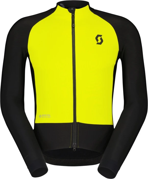 Scott RC Pro Warm Hybrid Trikot langarm black/sulphur yellow (Herren)