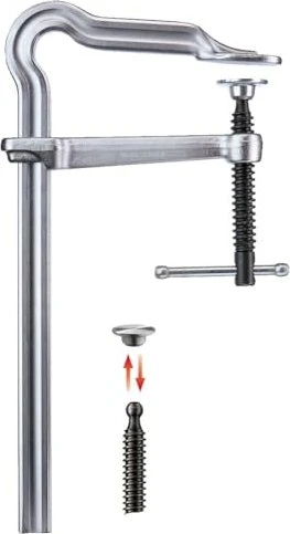 Bessey Omega GM60ZK Ganzstahl-Schraubzwinge, 600/120mm