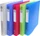 Exacompta Chromaline Ringbuch 4-Ring, 40mm, A4, farbig sortiert, 5er-Set (51359E)