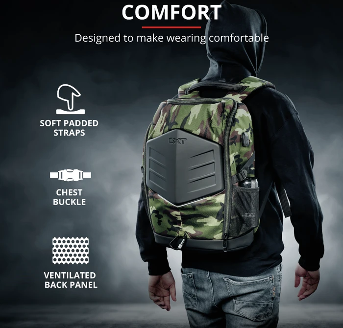 Trust Gaming GXT 1255 Outlaw Gaming Backpack, camouflage