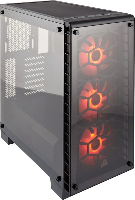 Corsair Crystal Series 460X RGB schwarz, Glasfenster