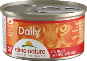 almo nature Daily Cats 85, Häppchen min Rind, 2.04kg (24x 85g)
