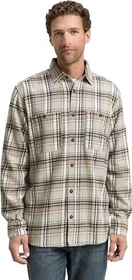 Tom Tailor Comfort Fit Flanell Karomuster Hemd langarm beige/multicolor check (Herren)