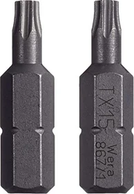 Wera 867/1 SB Torx Bit 1/4", T15x25mm, 2 Stück