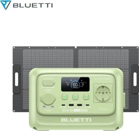 Bluetti Elite 30 V2 Solargenerator grün + 1x Solarpanel 100W, 288Wh