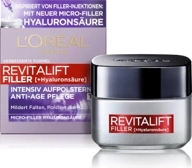 L'Oréal Revitalift Filler Hyaluronsäure Intensiv Aufpolsternde Anti-Age Tagescreme, 50ml