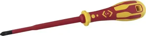 C.K Tools T49243-2 Dextro VDE Slim Pozidriv Schraubendreher, PZ2x125mm