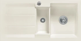 systemceram Genea 100 F Einbau Becken reversibel mit Ablauffernbedienung jasmin