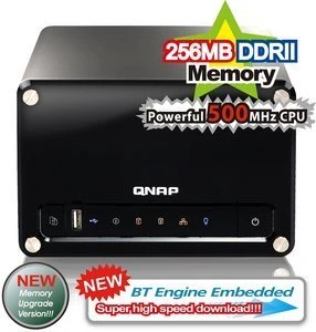 QNAP Turbo Station TS-209 II, 256MB RAM, 1x RJ-45 1000Base-T, 3x USB-A 2.0