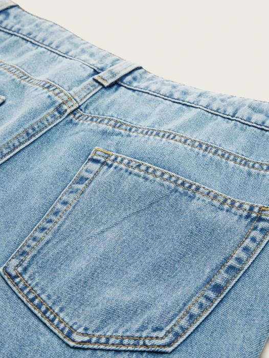 Tom Tailor Baggy Jeans mit recycelter Baumwolle Jeans light stone blue denim (Junior)