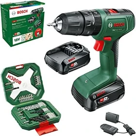 Bosch DIY EasyImpact 18V-40 Akku-Schlagbohrschrauber inkl. Koffer + 2 Akkus 2.0Ah + Zubehör