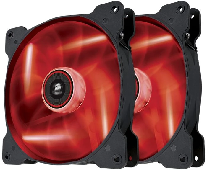 Corsair Air Series SP140 LED Red High Static Pressure, 140mm, 2er-Pack