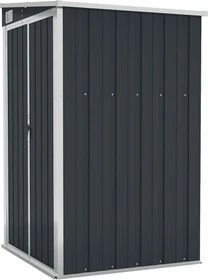 vidaXL Metall Anbau-Gerätehaus 118x382cm anthrazit