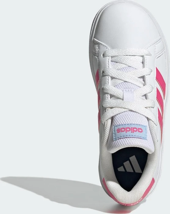 adidas Grand Court Lifestyle Tennis Lace-Up cloud white/pulse magenta/glow blue (Junior)