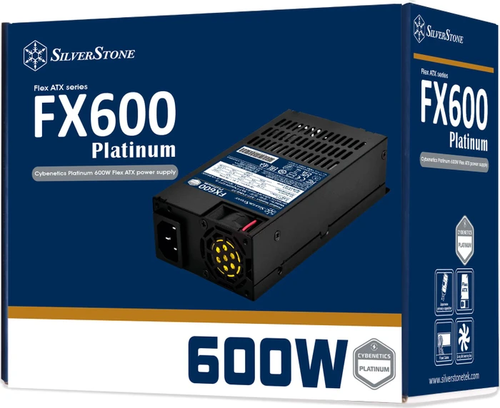 SilverStone FX600-PT Platinum 600W, Flex-ATX 2.4