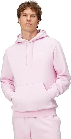 Nike Club Fleece Hoodie pink foam/white (Herren)