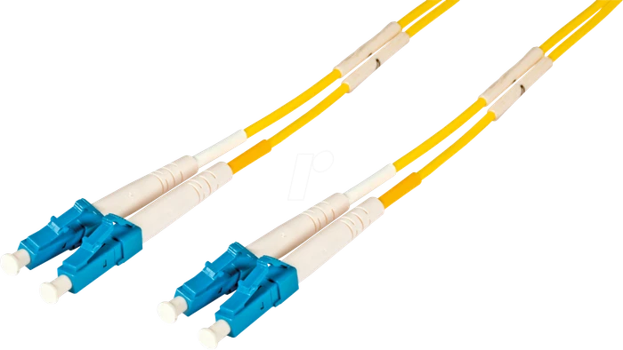 Roline / Secomp LWL Duplex Kabel, OS2, 2x LC Stecker/2x LC Stecker, 2m, gelb (21.06.0902)