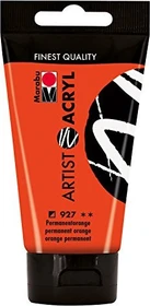 Marabu Artist Acryl Acrylfarbe, permanentorange, 75ml