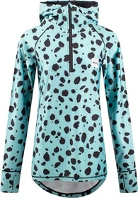 Eivy Icecold Ziphood Top Funktionsshirt langarm turquoise cheetah (Damen)
