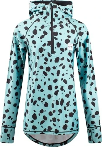 Eivy Icecold Ziphood Top Funktionsshirt langarm turquoise cheetah (Damen)