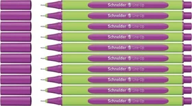 Schneider Line-Up Tintenroller (Mine) electric purple/grün, 10er-Pack