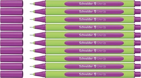 Schneider Line-Up Tintenroller (Mine) electric purple/grün, 10er-Pack