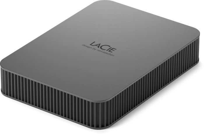 LaCie Mobile Drive Secure, Space Gray, 5TB, USB-C 3.0