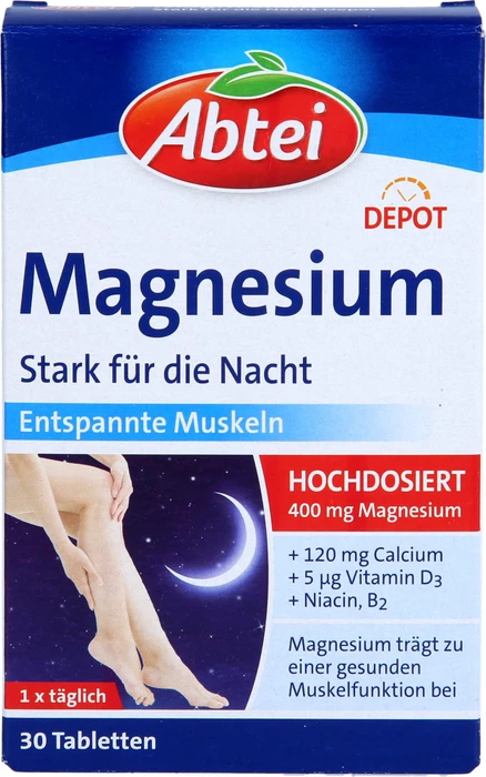 Abtei Magnesium Stark für die Nacht Depot, 30 Stück