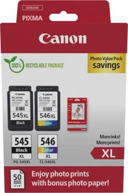 Canon Tinte PG-545XL/CL-546XL Photo Value Pack hohe Kapazität