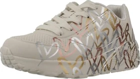Skechers x JGoldcrown Uno Lite - Metallic Love beige/mud (Junior)